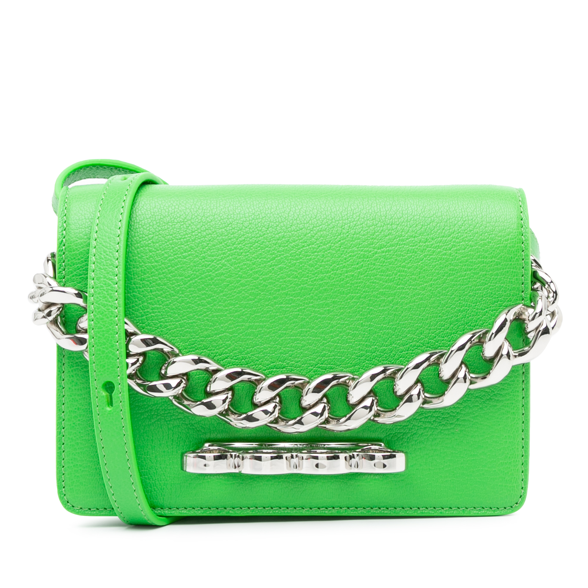 Product image of Calfskin Four Ring Knuckle Satchel