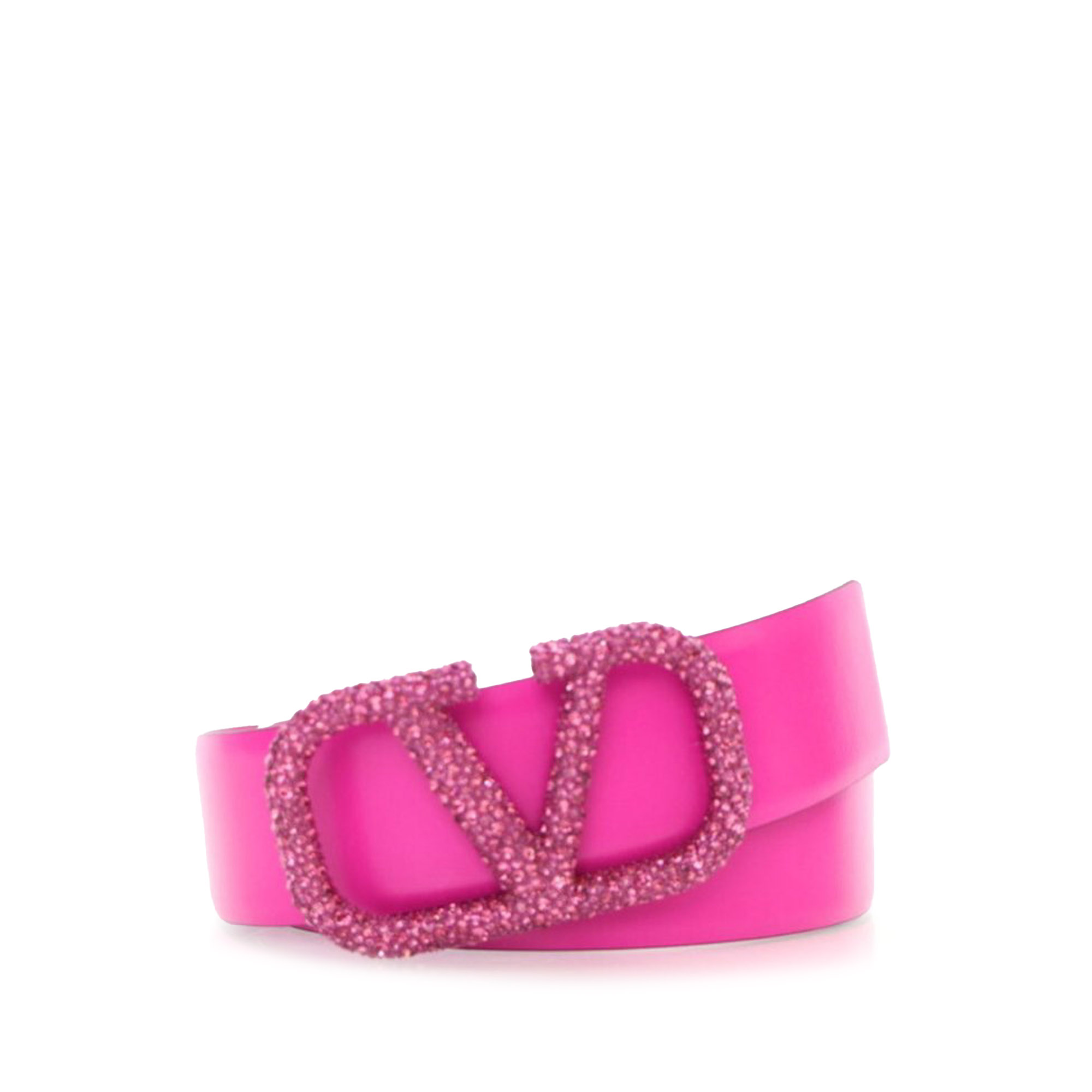 Product image of Leather Crystal VLogo Belt