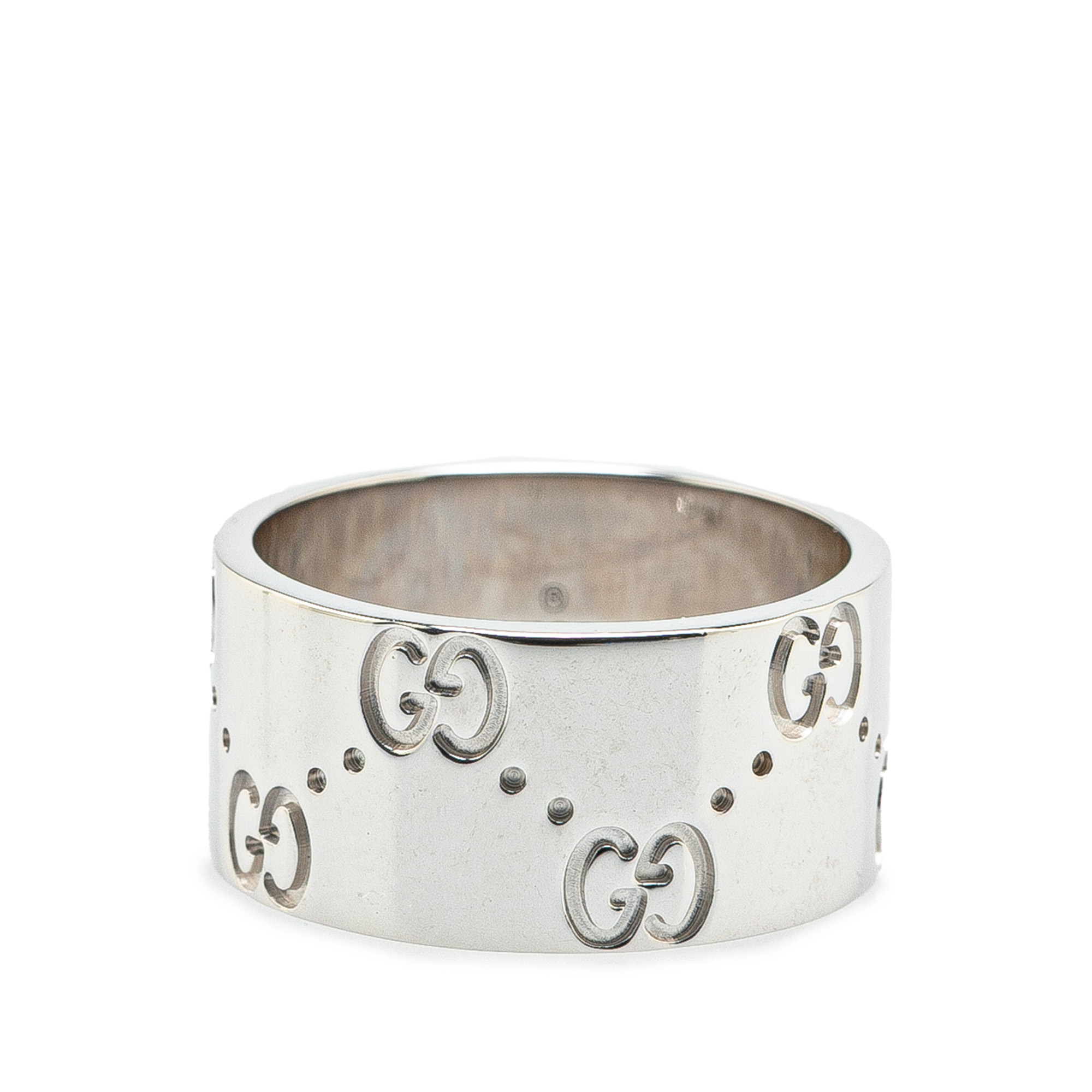 Product image of 18K White Gold Icon Wide Ring