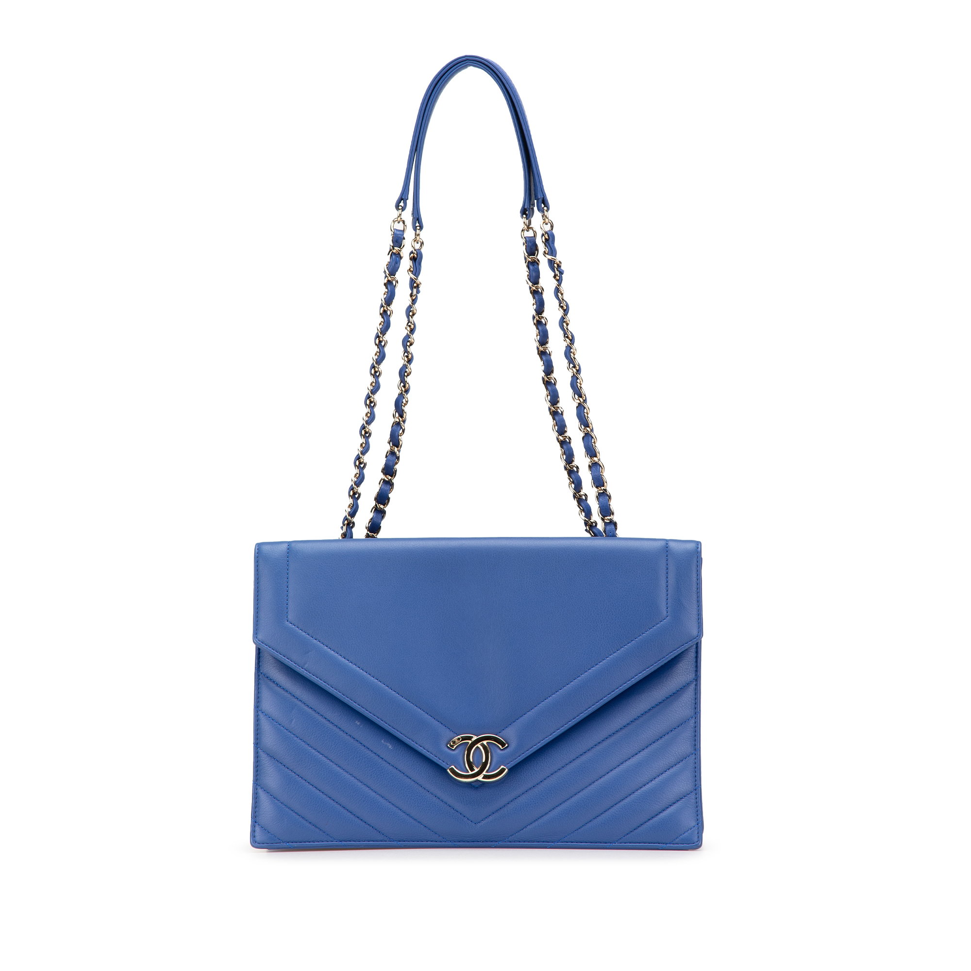 Product image of Chevron Calfskin Coco Envelope Shoulder Bag