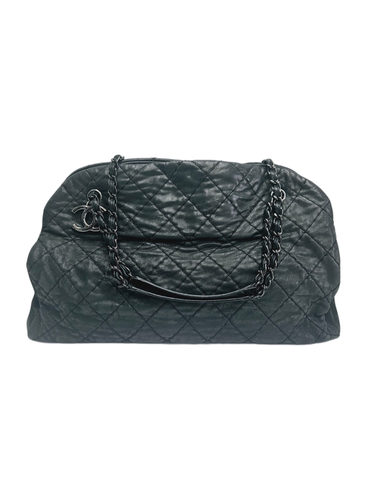 Chanel Black Just Mademoiselle Bowler Bag