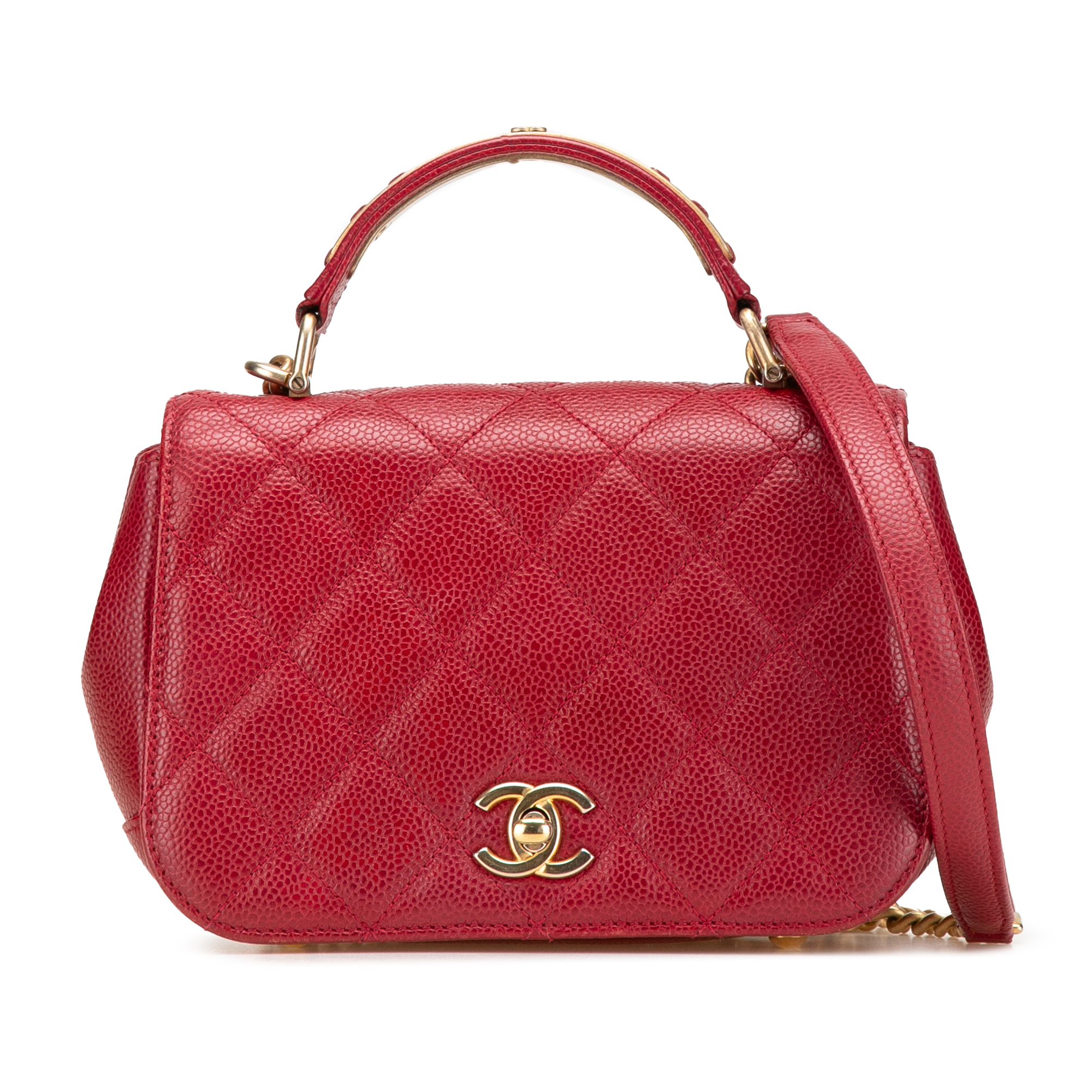 Product image of Mini Quilted Caviar Carry Around Flap