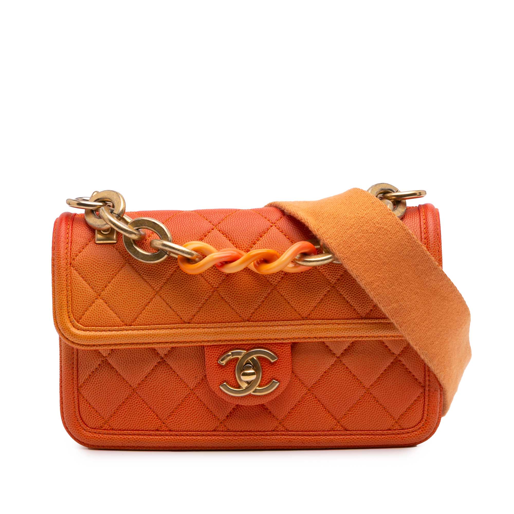 Product image of Small Quilted Caviar Sunset On The Sea Flap
